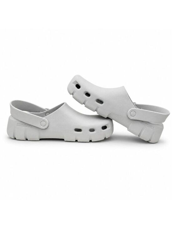 Birkenstock Birki Flow EVA Clogs Mens EU 44 US 11 Gray Sport Recovery Slip On